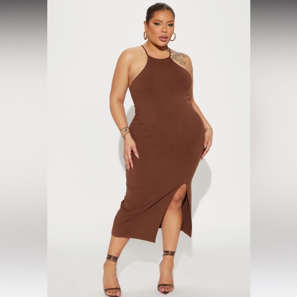 Jill Ribbed Midi Dress (2) - Picture 4 of 4